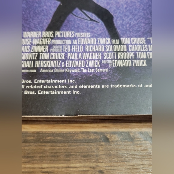 The Last Samurai Tom Cruise By Edward Zwick Paperback - Picture 4 of 7